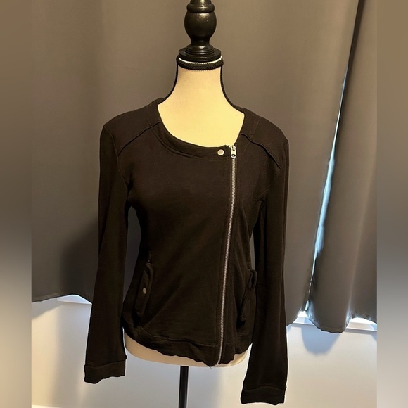 Galeries Lafayette Black Moto  Sweatshirt from Paris - Picture 3 of 4